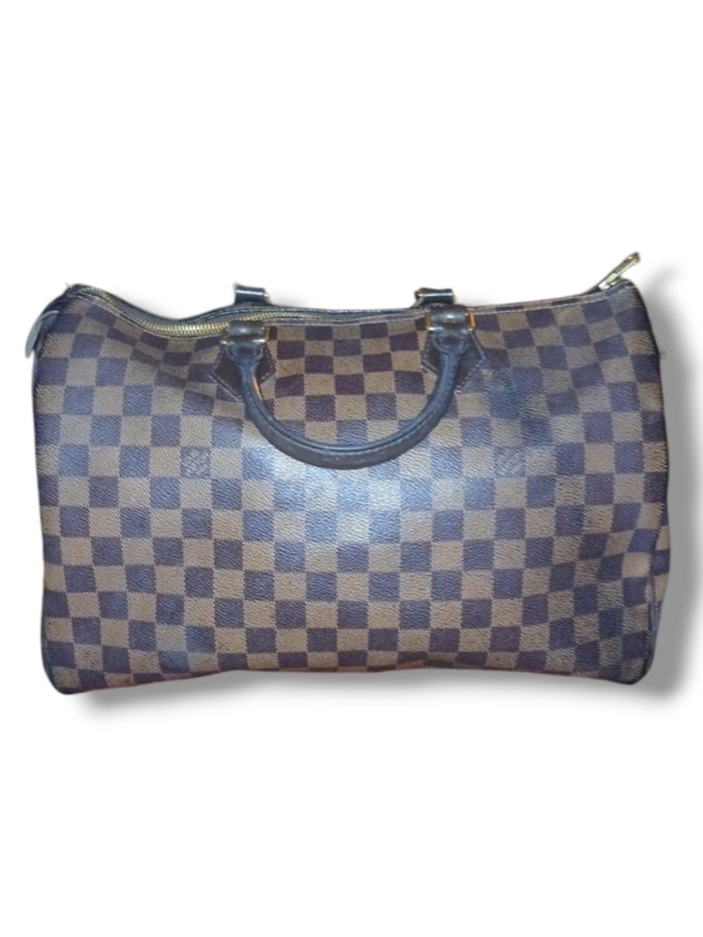 Louis Vuitton Damier Brown Coated Canvas Speedy 35.
